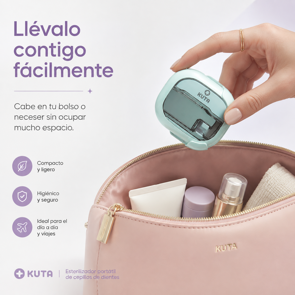 Estuche Esterilizador UV para Cepillo Dental