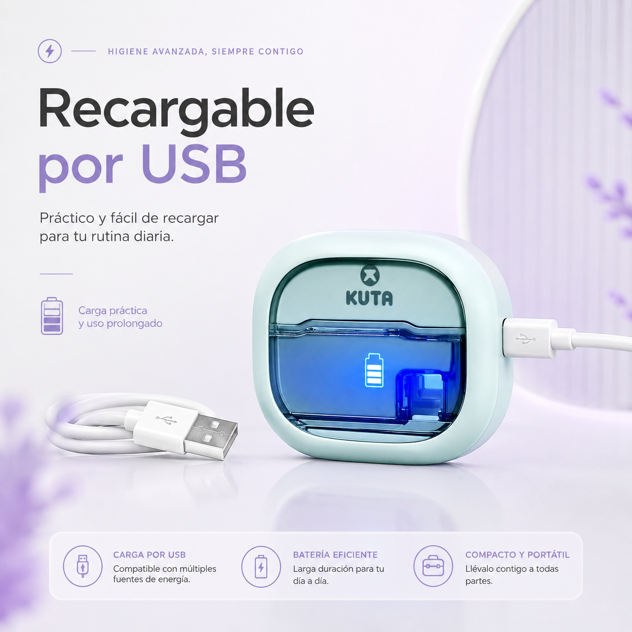 Estuche Esterilizador UV para Cepillo Dental