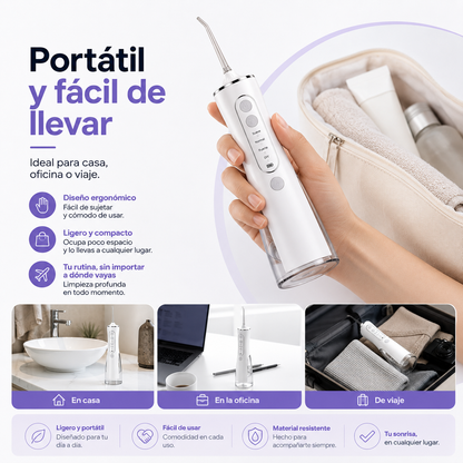 Irrigador Dental Portátil de Esencia Dental