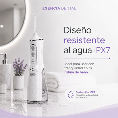 Irrigador Dental Portátil de Esencia Dental