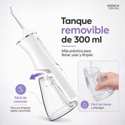 Irrigador Dental Portátil de Esencia Dental