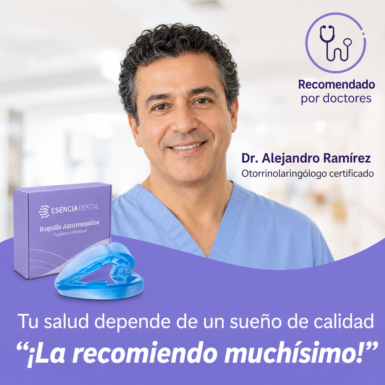 Boquilla Antirronquidos de Esencia Dental